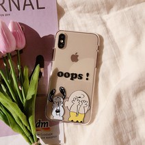 투명 OOPS 아이폰케이스 아이폰 8 se2 XS MAX XR 11 p