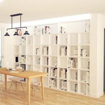 깊은책장 책장선반 틈새책꽂이 더크린 DIY 1 9 6K 오픈 공간분리 서재장, 핑크