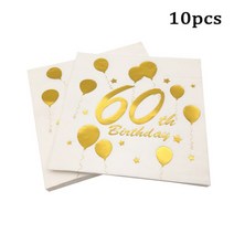 파티용품 풍선 기념일 장식 로즈 골드 브론징 생일 축하 냅킨 성인 키즈 파이 기념일 베이비 샤워 장식 일, 17 60