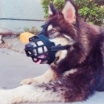 강아지 실리콘 입마개, 1호, 블랙, 1호