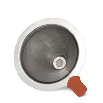 엘빈스 2단 스테인리스 스틸 커피 필터 오렌지, 1개