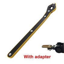 자동차 절약 잭 래칫 렌치 가위 차고 타이어 휠 매트 카펫 러그 핸들 수리 도구, [03] cross with Adapter