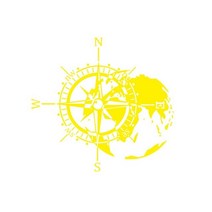 산악 모험 나침반 자동차 스티커 지도 그래픽 캠퍼 rv 캐러밴 랭글러 후드 비닐 데칼 TJ LJ JK 도어 액세서리 자동차 액세서리, YELLOW+S 30X28CM+The bag packi