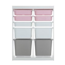 리바트 프렌즈아이 마카롱 2x5 수납장(8색), 핑크