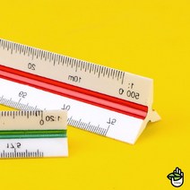 건축 설계 도면 제도 방안자 삼각 스케일 자 인테리어, 제품선택, 30cm - 저배율
