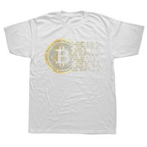 기념주화 비트코인선물 모형소품Bitcoin Shirt Cryptocurrency Miner BTC Crypto Design Punk Money Coin, 01 WHITE_04 L