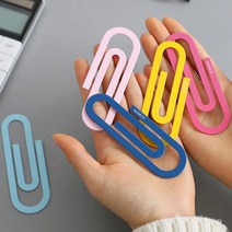 달자샵 알록달록 컬러포인트 다용도 대왕 클립 2P세트 책갈피 클립, 랜덤 1세트(2P)
