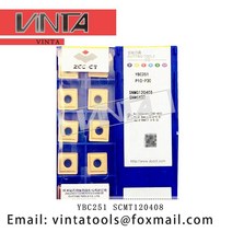 고YBC251 SCMT120408 cnc 카바이드 터닝 인서트 커팅 날 블레이드 도구, 01 10pcs