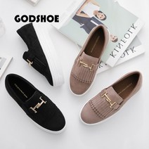 [KT알파쇼핑]갓슈 올라잇 태슬 통굽슬립온 키높이 슬립온