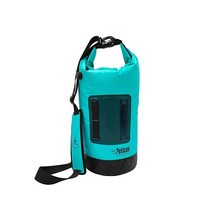 펠리컨 - Exocool 쿨러 드라이 백 접이식 휴대용 소프트 사이드 롤 카약 하이킹 캠핑 및 낚시를 위한 단열 방수 누출 방지 10L 또는 20L, Blue, Blue