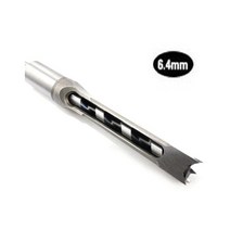 차징샵유통 사각홈파기 우드 목공드딜비트 6.4MM 1PCS 각끌기날 잘파지는, 목공드릴비트 6.4MM 1PCS, 1개