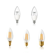 포커스 LED전구 촛대구 샹들리에전구 인테리어전구 꼬마전구 소형전구, 5-COB C35 E17-전구색(노란빛)