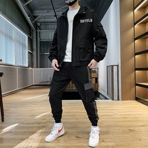 AIRASI 남자 봄 가을 집업 트레이닝복 세트 RTYO1009