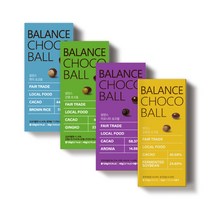 공정무역 발란스 초코볼 현미 은행 아로미아 발효콩, 1.현미 초코볼