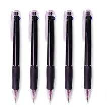 [마치]국산 파스텔니들 3색볼펜 (불투명) 0.7mm, 검정색, 1개입