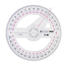멀티각도기 디지털 목공 배관공 전문가용 모든 원형 플라스틱 360 도 포인터 각도기 눈금자 앵글 파인더 스, 한개옵션0