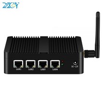 XCY-X30A 방화벽 라우터 미니 PC 셀러론 J1900 4x GbE 인텔 i225V NIC WiFi 4G LTE Pfsense OPNsense 리눅스 기기, 8G RAM 128G SSD, Intel Celeron J1800