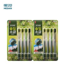 메디안 [무료배송]메디안 송천염 초극세모 칫솔(4입), 2세트, 4개