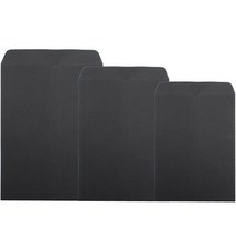 각대봉투 검정 블랙 B5 9절 6절 100매 우편 행사, 3호 9절(190x260)100매