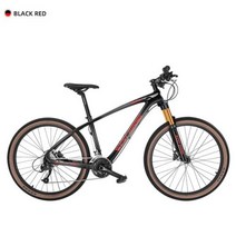 WEST BIKING탄소 섬유 산악 자전거 29 인치 성인 27 속도 경량 MTB 26 275, Black Red+29inch 170195CM+SHIM