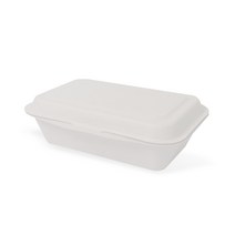 펄프 샐러드 디저트 베이커리 용기 1칸 B-004, 화이트, 1개, 1개