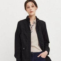 [21SS 닥스 골프 여성]블랙 단색 긴팔점퍼-WNJU1A001BK