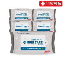 누리케어 소독용 물티슈 20매x5개, 5개