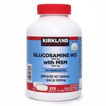 Kirkland Signature Glucosamine with MSM 글루코사민 375정 2병