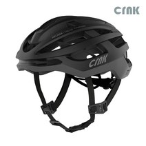 CRNK 크랭크 헬머 자전거헬멧 로드 어반 MTB 전기자전거 전동킥보드, 블랙/L