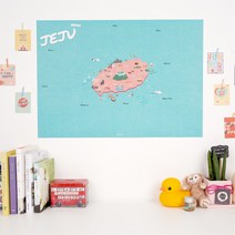 [민트바다컬러 - 한달 제주도 DIY 여행지도] 제주 우리나라 국내여행 커플여행 꾸미기지도 꾸미는지도 한달마켓
