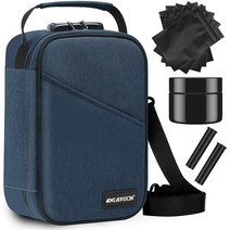 IDEATECH 냄새 방지 가방 보관 상자 잠금 장치가 있는 냄새 방지 케이스 여행용 보관 가방 남성/여성용 냄새 방지 박스 생일 선물 네이비 클래식