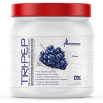 메타볼릭 뉴트리션 Metabolic TRIPEP 삼중 펩티드 분지사슬 아미노산 BCAA 포도맛 파우더 400g, 4팩