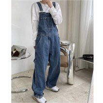 나혼자산다 이창섭룩 청데님 오버핏 멜빵바지 빅사이즈