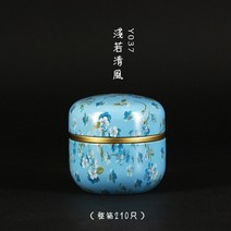 다기 세트 일본식 주방 차 상자 항아리 보관 홀더 50ml Sweetmeats 캔 용품 캐디 틴 용기, 05 06