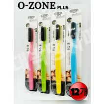 오죤 롱 숯칫솔 12개/성인용 풍성한 초극세모 랜덤, 단품