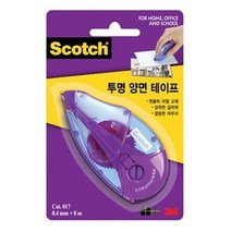 3M 스카치 투명 앙면 테이프 017디스펜서 017리필 투명양면테이프 양면테이프, 017디스펜서-3개