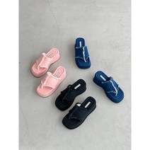 여름 통굽 찍찍이 발볼 넓은 여성 슬리퍼 do 262