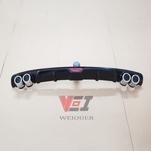 자동차 후면 범퍼 디퓨저 스포일러 립 가드 실버/블랙 자유로운 ABS 플라스틱 소재 혼다 호환, 02 balck