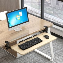 제일퍼니처 조립NO 3종 우드 키보드 받침대 트레이 PC 컴퓨터 책상 마우스 키보드트레이, 선택08:메이플(65x25), 우드키보드트레이