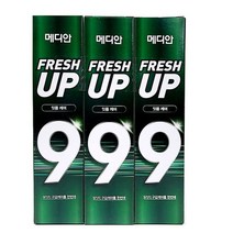 $40 치약 【메디안 후레쉬업 잇몸케어 치약 120g 3개입】 은치약 MAI *O*63, 120g 3개입, 본상품선택