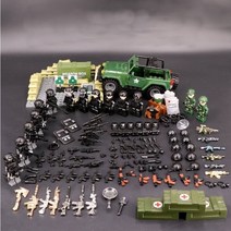 레고호환 스와트 특공대 시리즈 무기 차량, 제품9)스와트 캐릭터 무기 트럭세트 레고호환