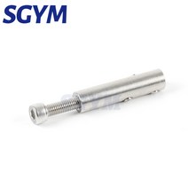 케이블 난간 와이어 로프 나사산 스터드 장력 끝 피팅 토글 앵커 터미널 육각 그럽 볼트가있는 크로스 클립, 60 P 5mm 2pcs