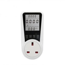 나인틴 디지털 전력계 AC LCD 전기 소비 측정기 소켓 와트 Kwh 에너지 미터 EU 미국 영국 FR BR AU 전력 분석기, [02] UK