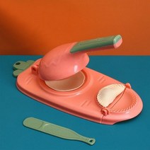 2 In1 휴대용 만두 메이커 장치 새로운 주방 도구 Jiaozi 쉬운 DIY 금형 가전, Pink 2 IN 1