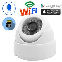 실외 실내 현관 무선 cctv 감시카메라 가정용 초소형 jienuo wifi 카메라 ip 1080p 960p 720p cctv 감시 비디오 보안 무선 오디오 ipcam 45, 어댑터가 있는 720p, 2.8mm