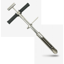 토양샘플러 성분 추출기 채취기 시료 흙파기 식물 땅, 직경 1.0m 원형 38mm 불도저 페달 포함