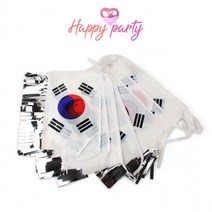 OQY002625해피파티 행사 개업식 운동회 태극기 필름수술(40장)/BK, 단품