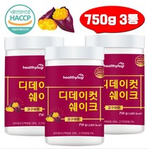 고구마 쉐이크 류신 대두분리단백 발린 식물성단백질 750g 3통 디데이컷 BCAA 식사대용 로이신, 3개