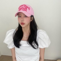 VANANA2 국내제작 남녀공용 빈티지 레터링 컬러 볼캡 모자