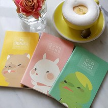 아트박스/디자인팬트리 찰딱꿍 스티치 노트, 찰딱꿍 송송이(모눈)